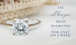 Say i Love you with diamonds for only $49/ week